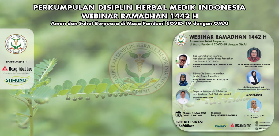 Webinar Ramadhan PDHMI: Sehat dengan Produk OMAI